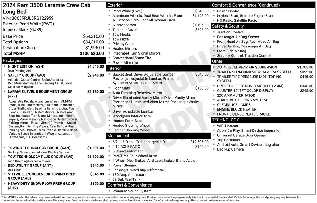 Used 2024 RAM 3500 Laramie w/ Night Edition image 6