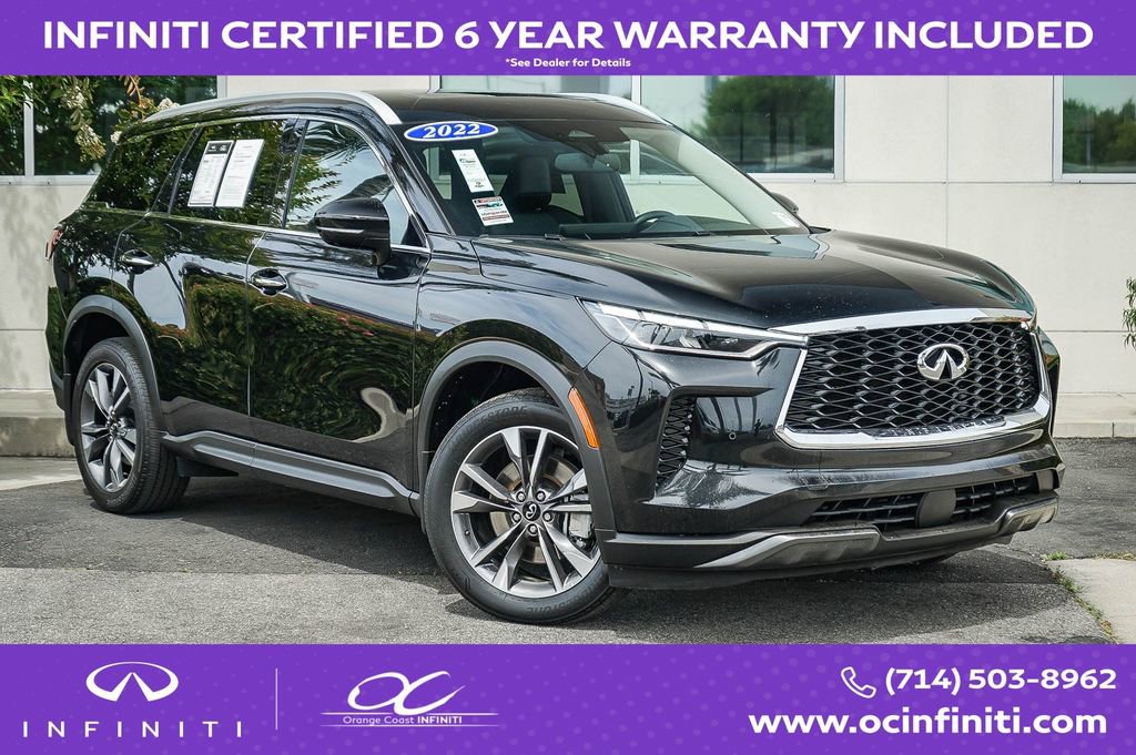 Certified 2022 INFINITI QX60 Luxe w/ Cargo Package FWD image 1