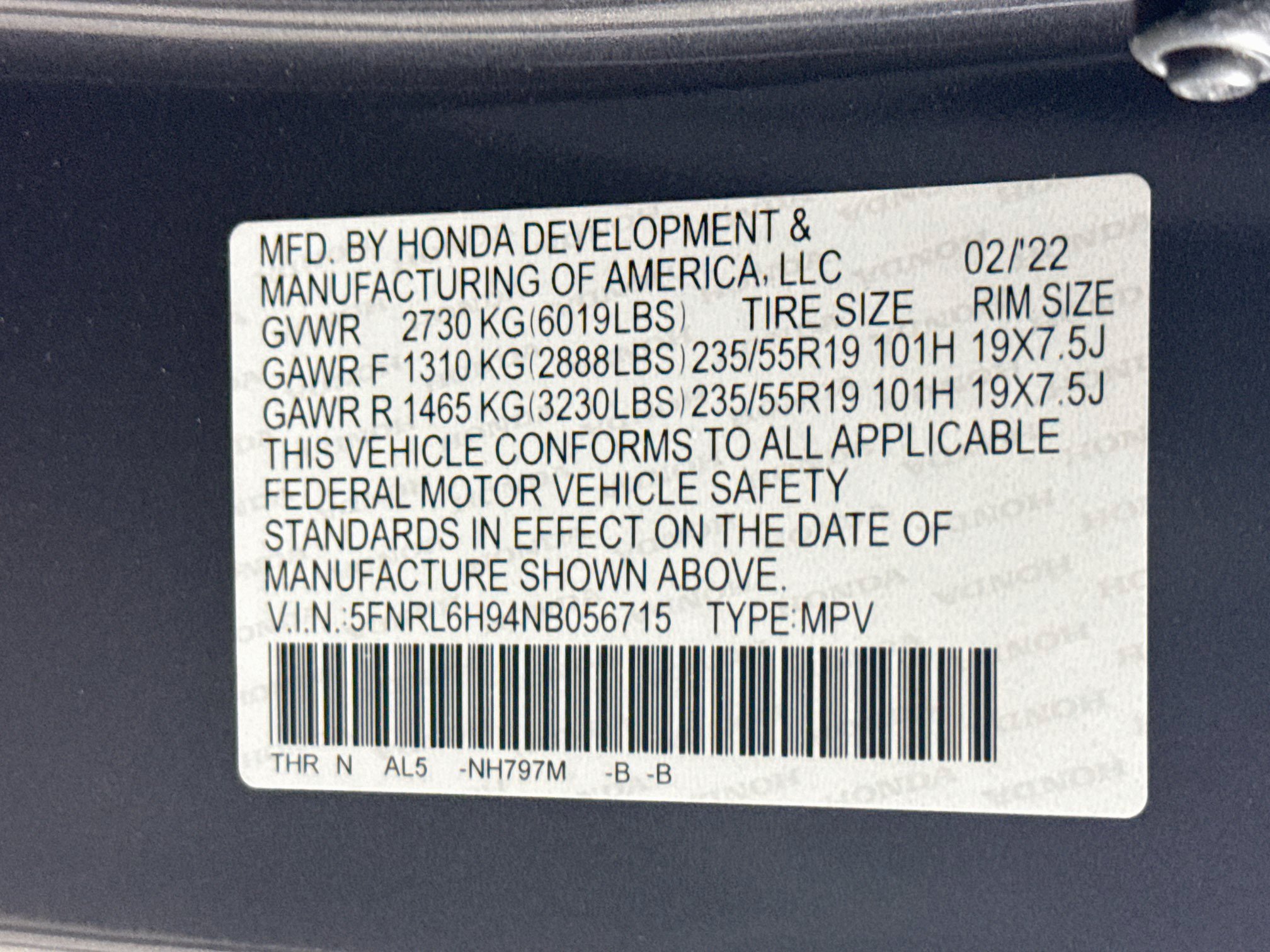 Certified 2022 Honda Odyssey Elite image 42