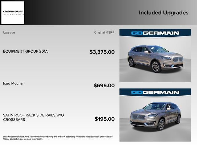 Certified 2020 Lincoln Nautilus Reserve w/ Equipment Group 201A image 37