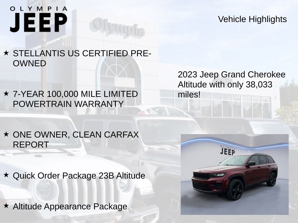 Certified 2023 Jeep Grand Cherokee Altitude image 7