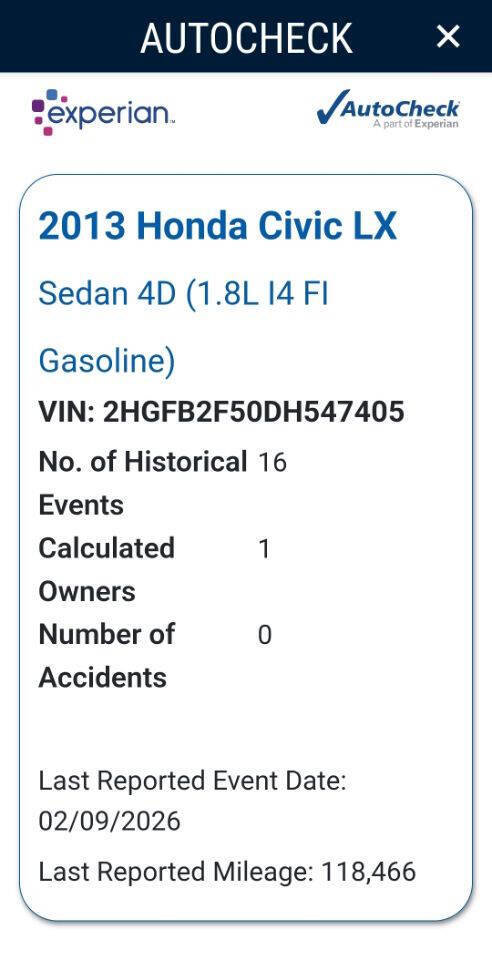 Used 2013 Honda Civic LX image 17