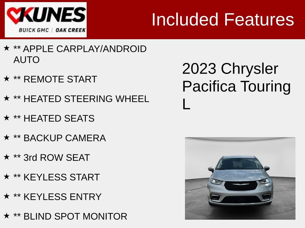 Used 2023 Chrysler Pacifica Touring-L FWD image 2