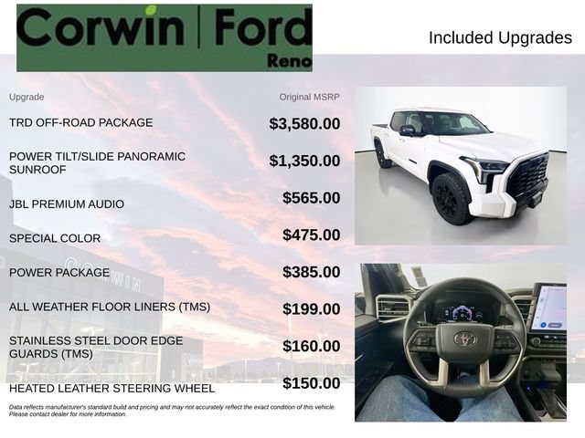 Used 2025 Toyota Tundra Limited w/ TRD Off-Road Package AWD/4WD image 3