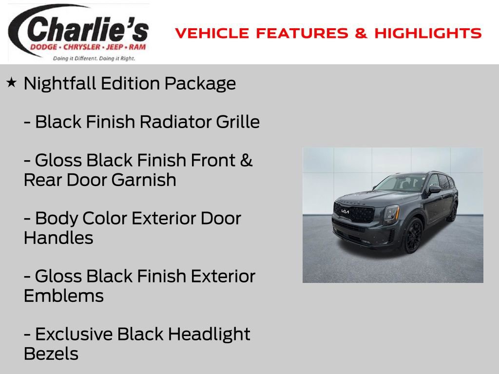 Used 2022 Kia Telluride SX w/ Nightfall Edition Package image 13