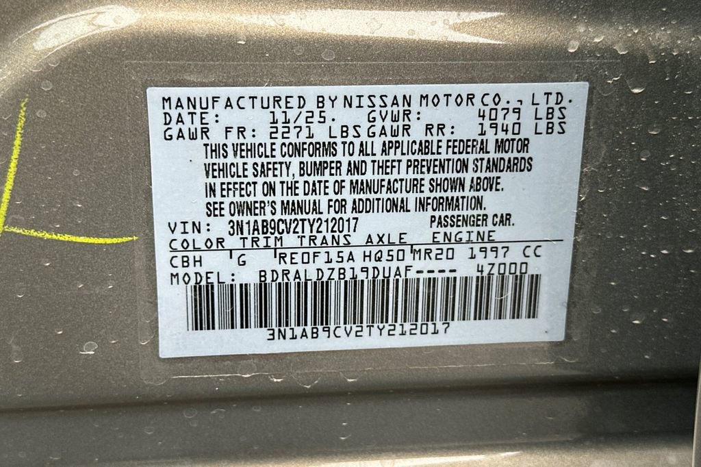 New 2026 Nissan Sentra SV w/ SV Convenience Package image 27