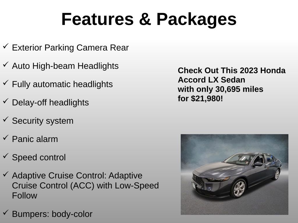 Certified 2023 Honda Accord LX image 20