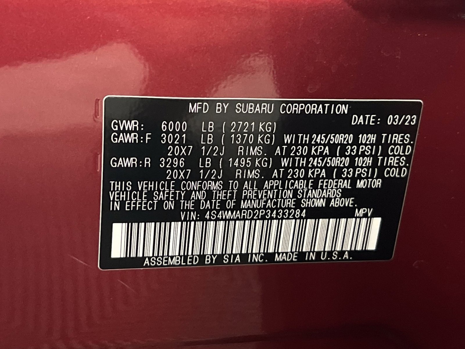Used 2023 Subaru Ascent Limited w/ Technology Package AWD/4WD image 32
