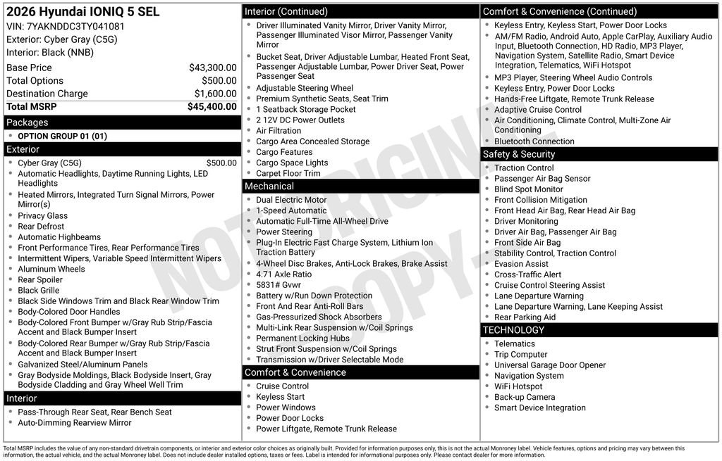New 2026 Hyundai Ioniq 5 SEL image 6