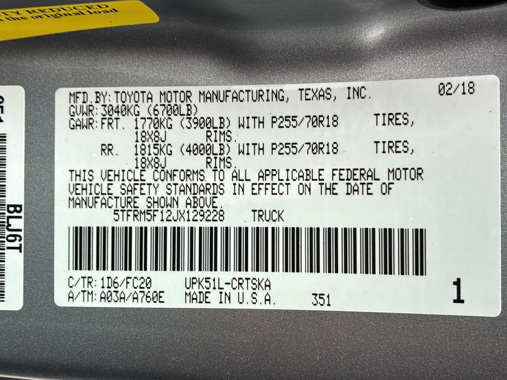 Used 2018 Toyota Tundra SR5 RWD image 29