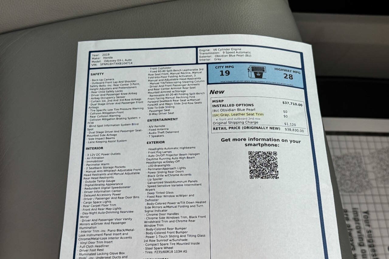 Used 2019 Honda Odyssey EX-L image 44