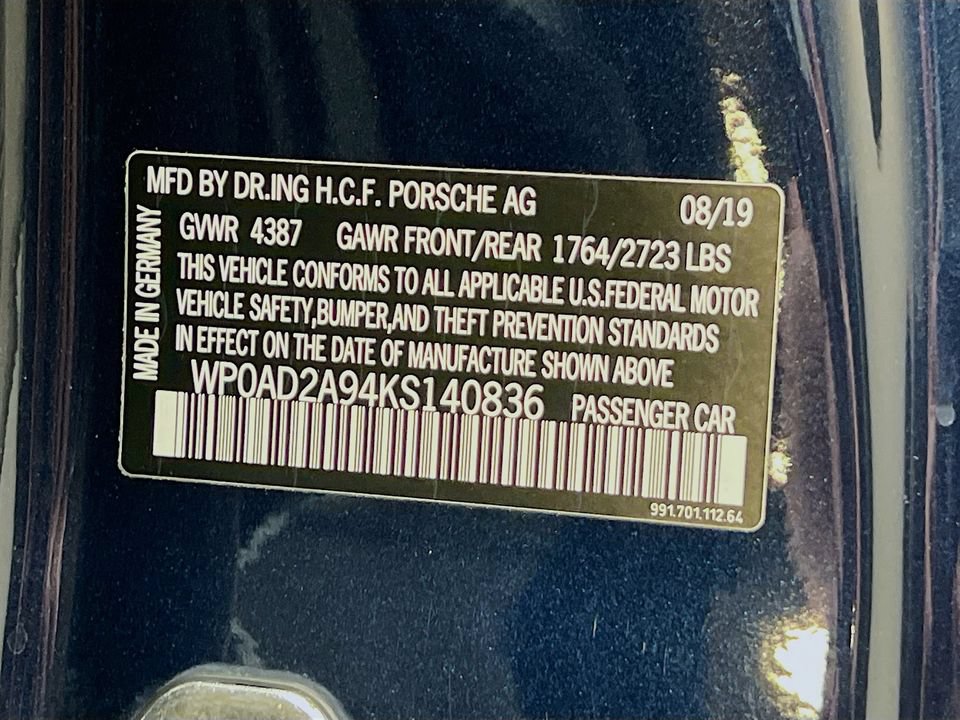 Certified 2019 Porsche 911 Turbo S AWD/4WD image 34