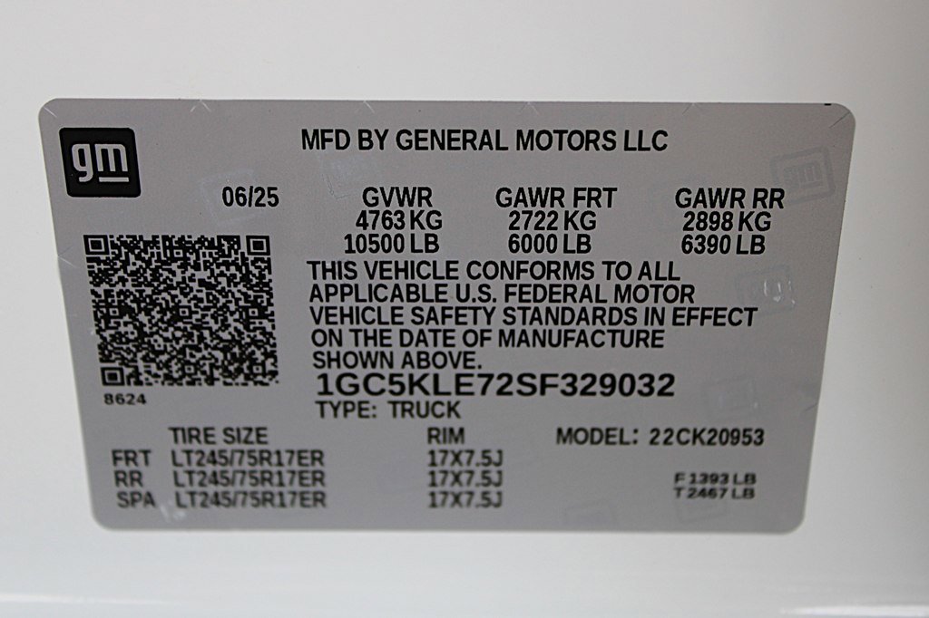 Used 2025 Chevrolet Silverado 2500 W/T w/ WT/CX Safety Package image 38