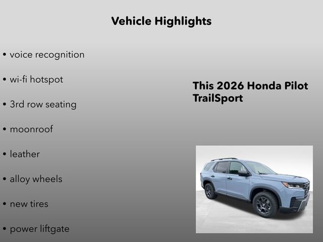 New 2026 Honda Pilot TrailSport image 15