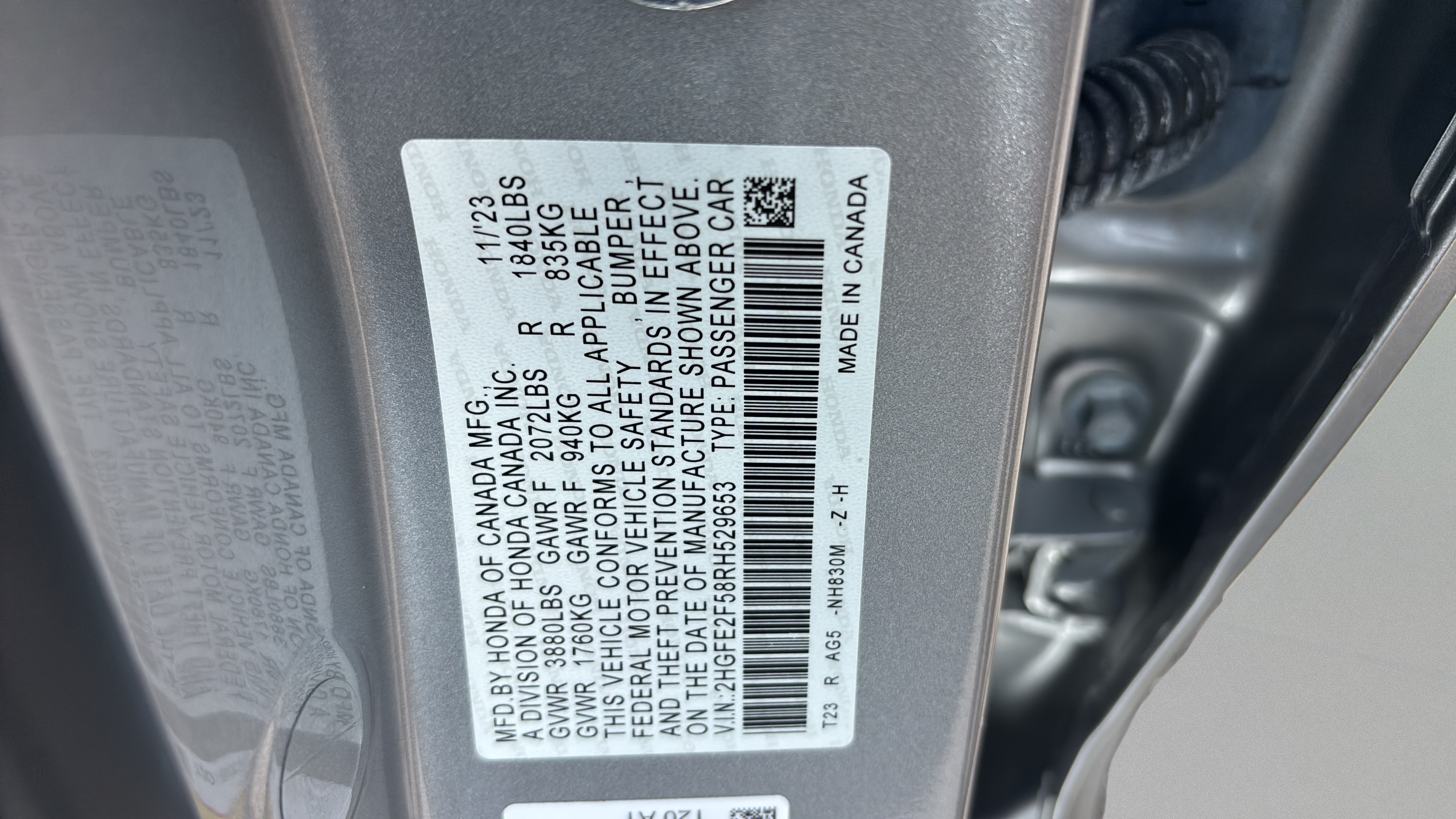 Certified 2024 Honda Civic Sport image 34
