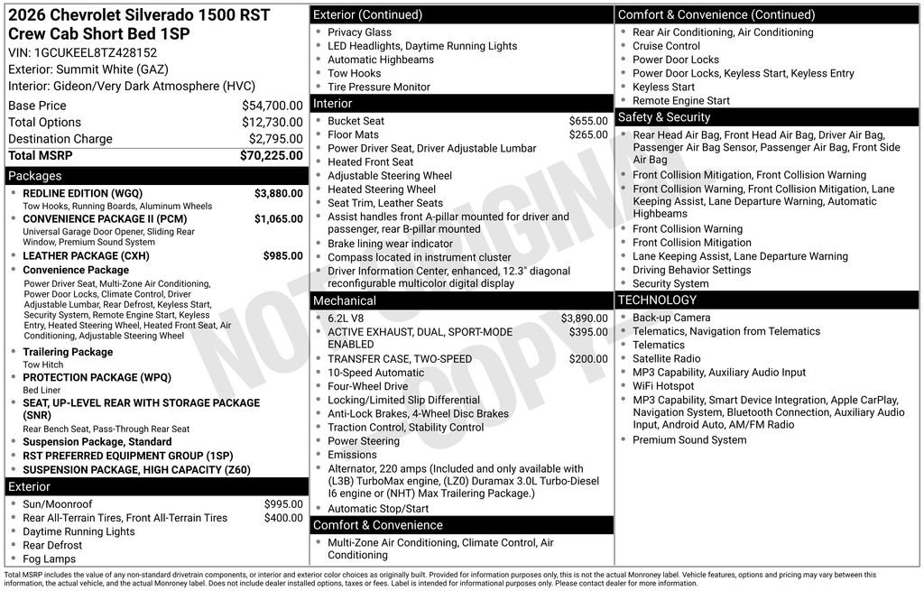 New 2026 Chevrolet Silverado 1500 RST w/ Redline Edition AWD/4WD image 33