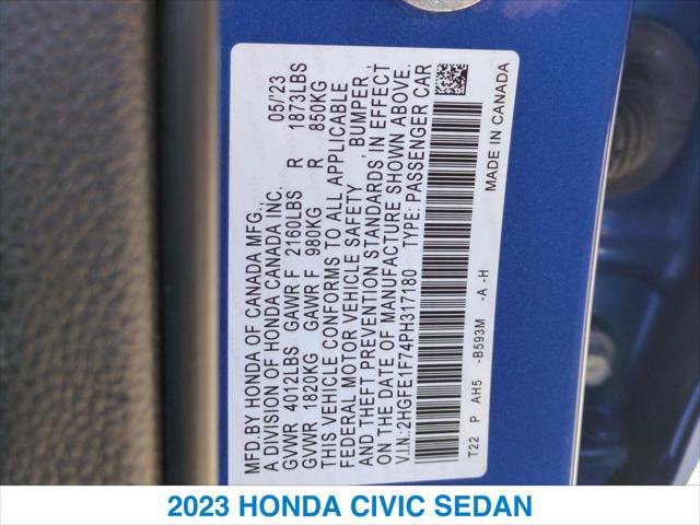 Certified 2023 Honda Civic EX image 26