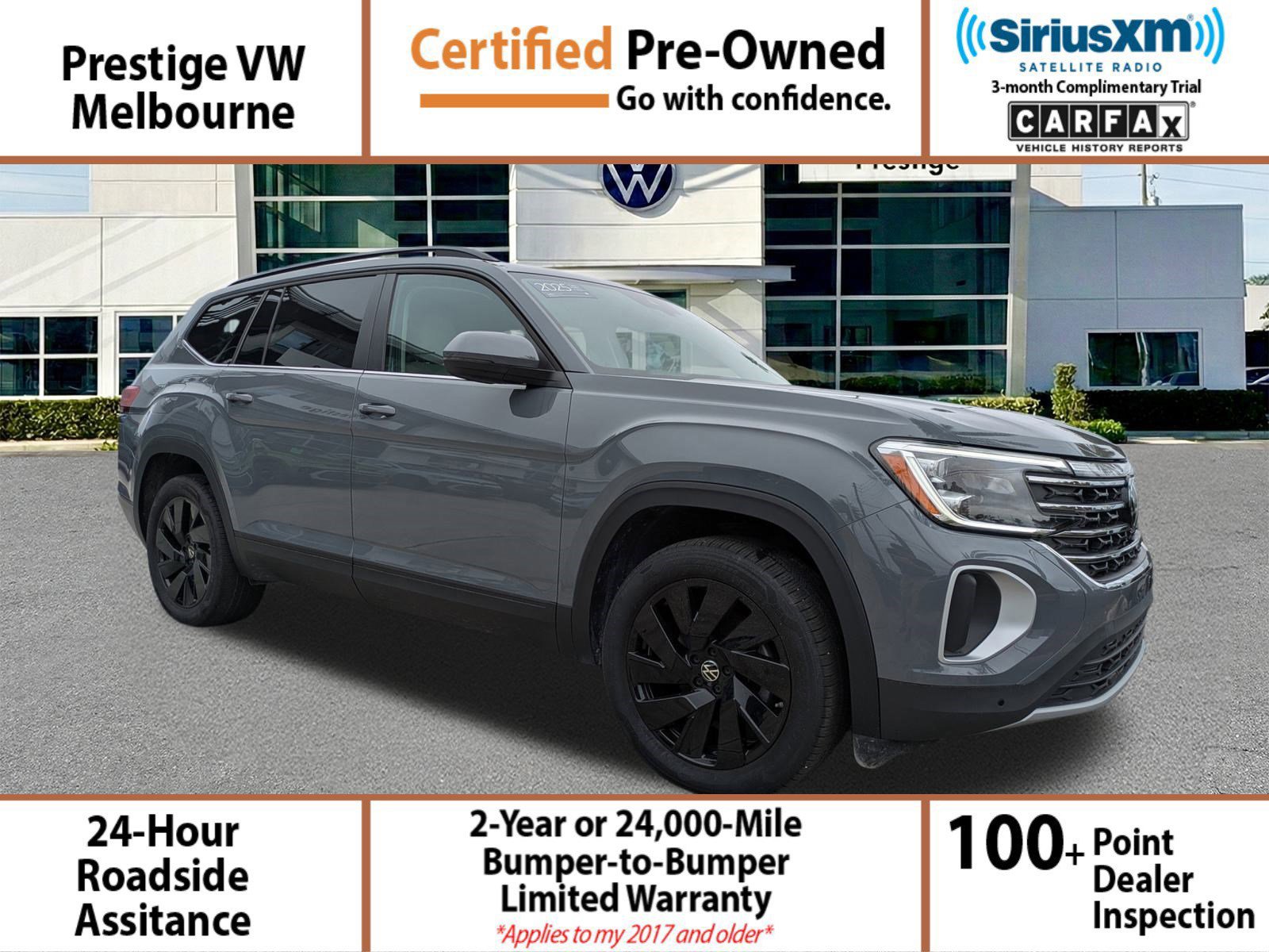 Certified 2025 Volkswagen Atlas SE