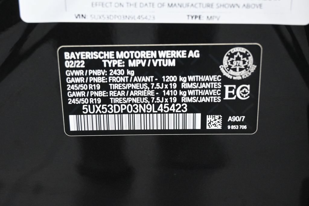 Used 2022 BMW X3 xDrive30i AWD/4WD image 8