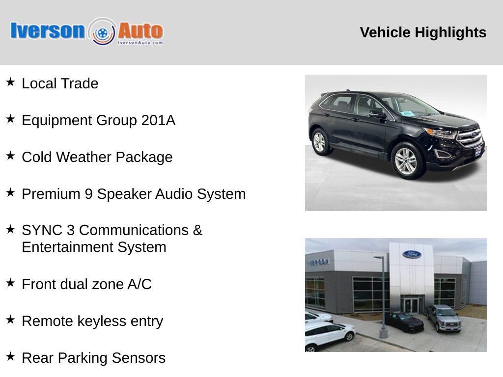 Used 2018 Ford Edge SEL w/ Equipment Group 201A image 2