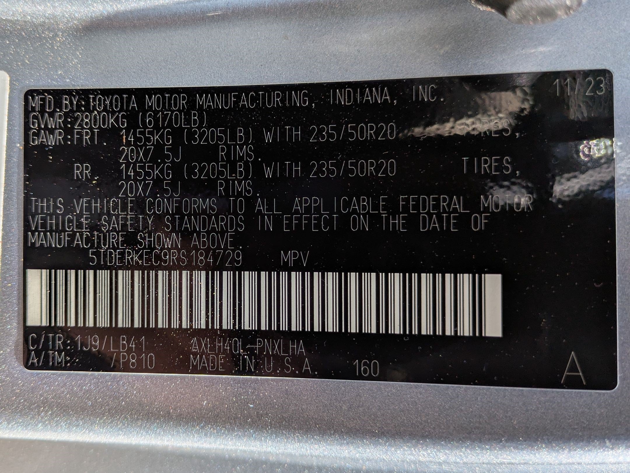 Used 2024 Toyota Sienna Platinum FWD image 33