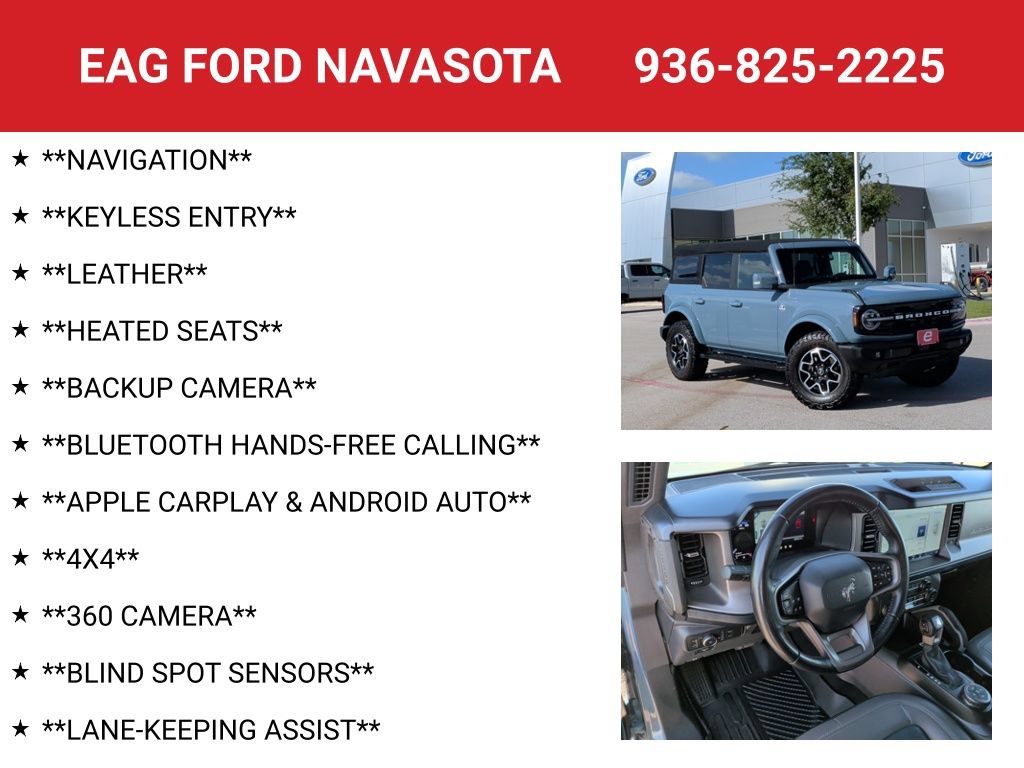 Used 2022 Ford Bronco Outer Banks AWD/4WD image 4
