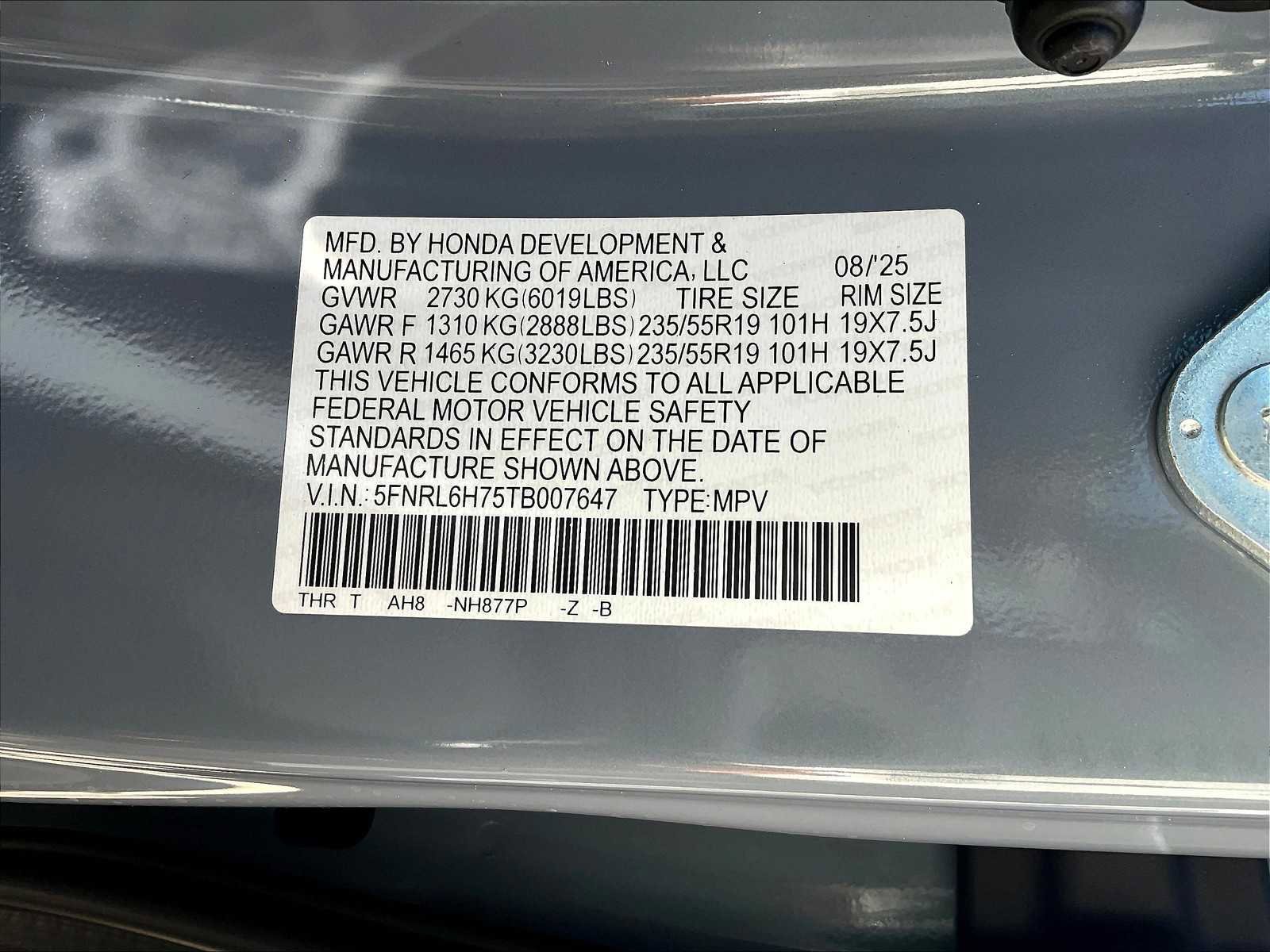 New 2026 Honda Odyssey Sport-L image 17