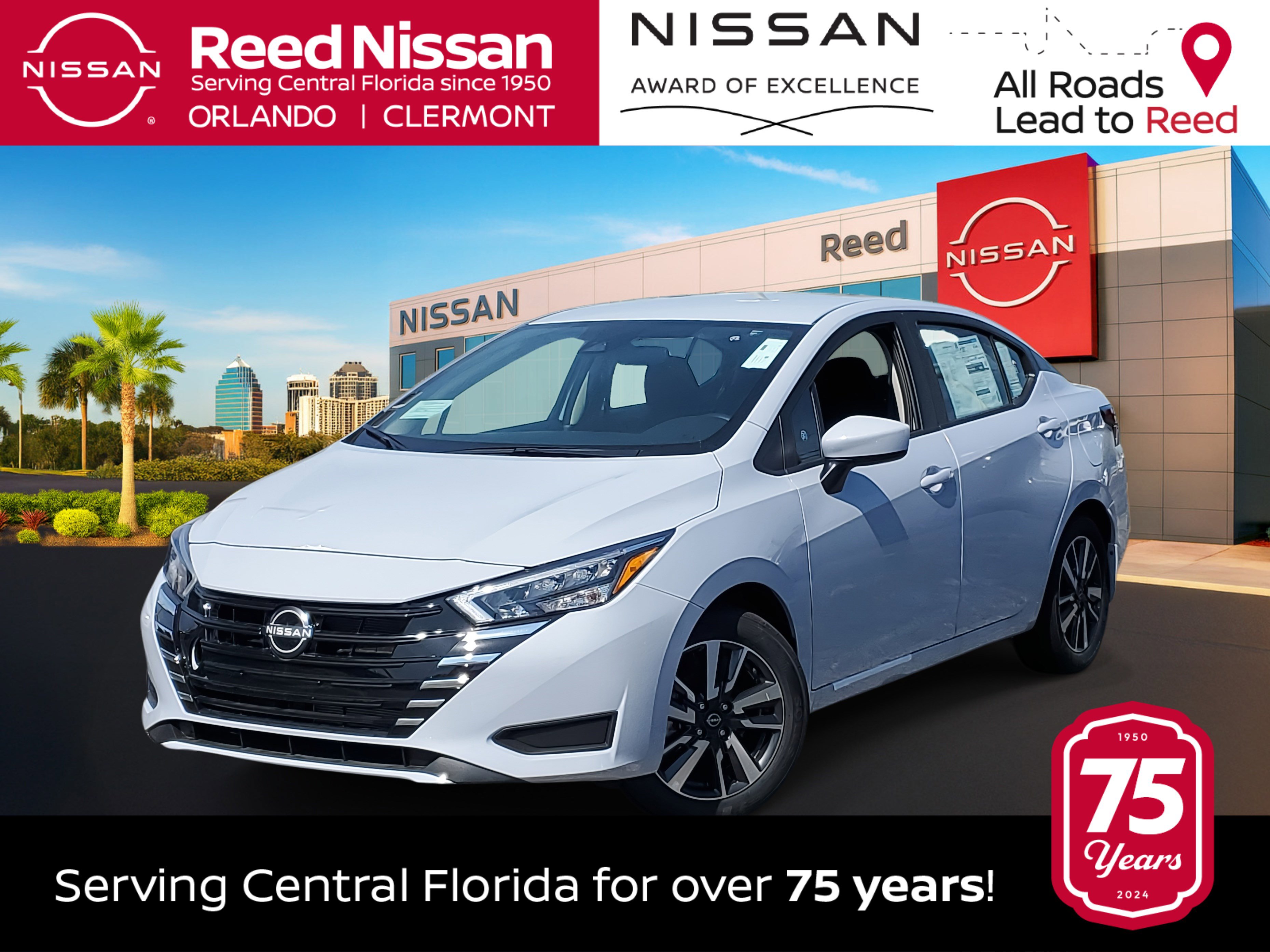 New 2025 Nissan Versa SV w/ Trunk Package