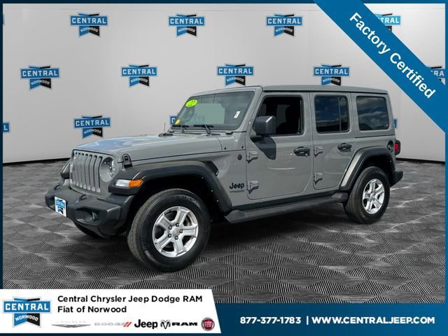 Certified 2022 Jeep Wrangler Unlimited Sport w/ Sun And Sound Package
