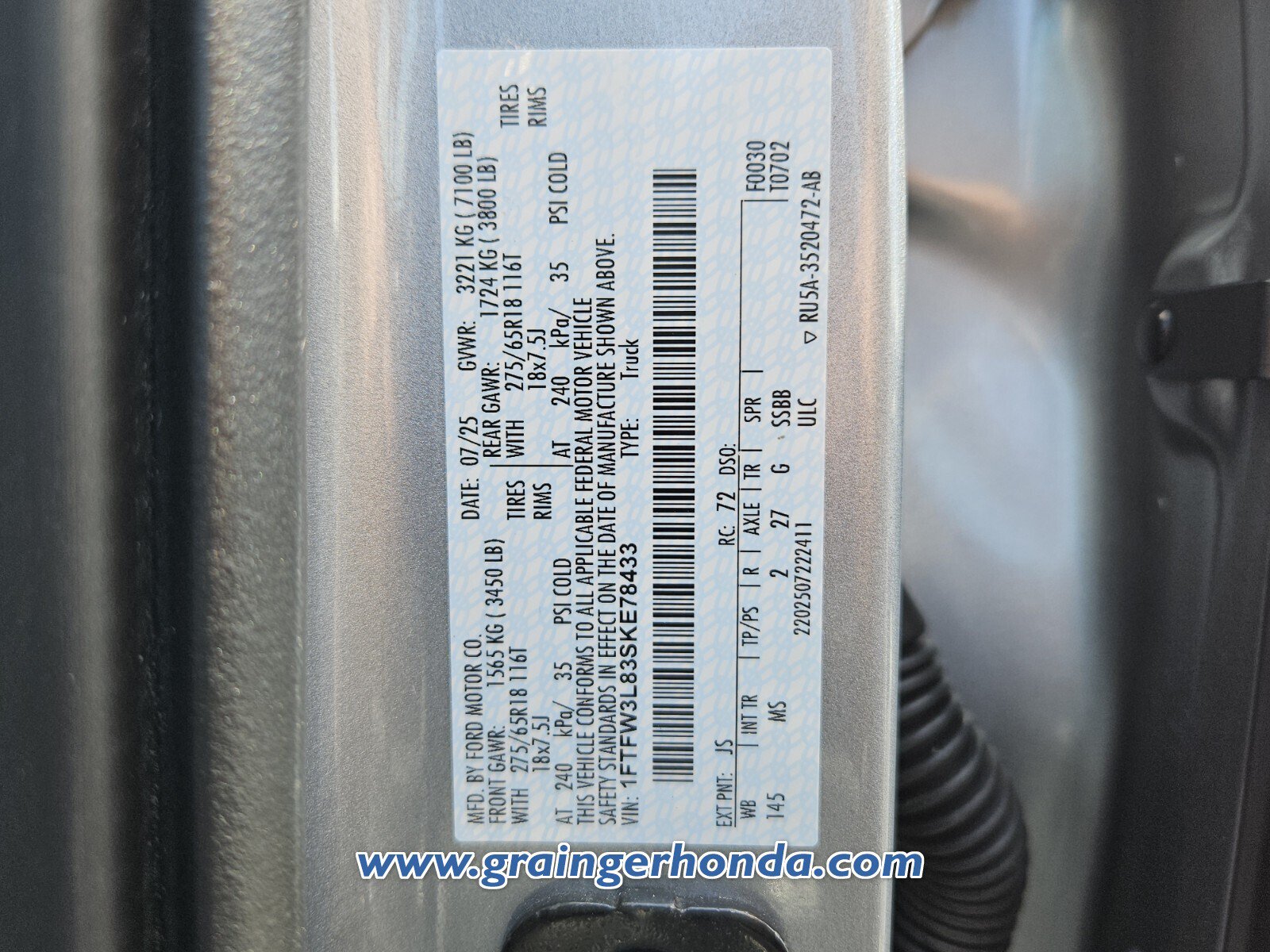 Used 2025 Ford F150 XLT w/ Equipment Group 301A Standard AWD/4WD image 14