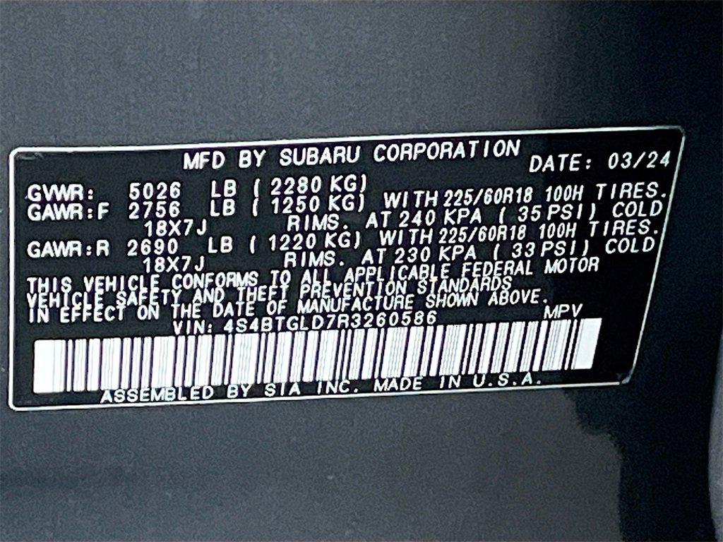 Used 2024 Subaru Outback Onyx Edition XT image 33