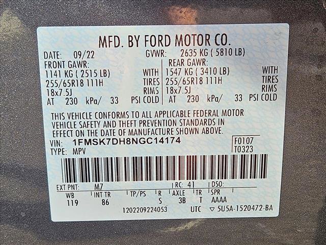 Used 2022 Ford Explorer XLT image 22