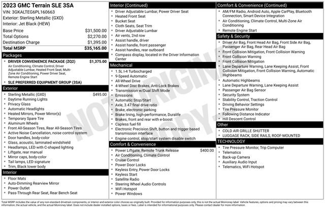 Used 2023 GMC Terrain SLE w/ Driver Convenience Package image 39