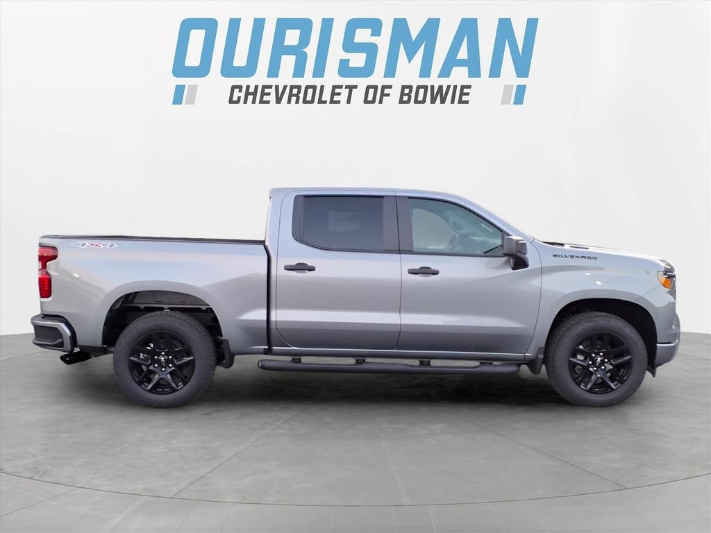 New 2026 Chevrolet Silverado 1500 Custom w/ Turbomax Blackout Package AWD/4WD image 2