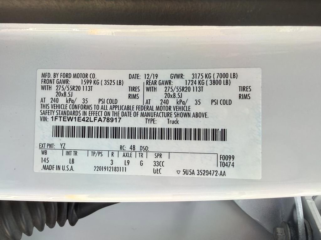 Used 2020 Ford F150 Lariat w/ Equipment Group 502A Luxury image 27