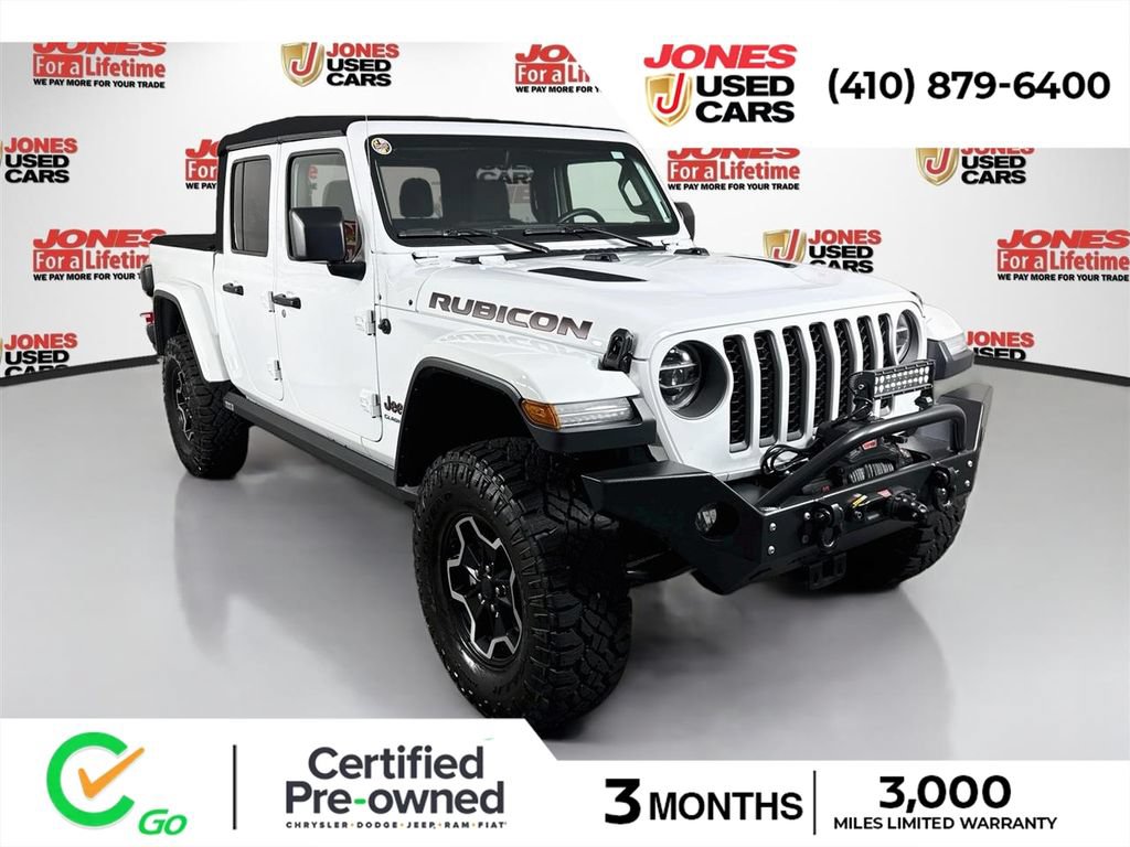 Used 2020 Jeep Gladiator Rubicon w/ LED Lighting Group AWD/4WD image 1