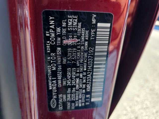 Used 2017 Hyundai Tucson Limited w/ Limited Ultimate Package 03 image 12