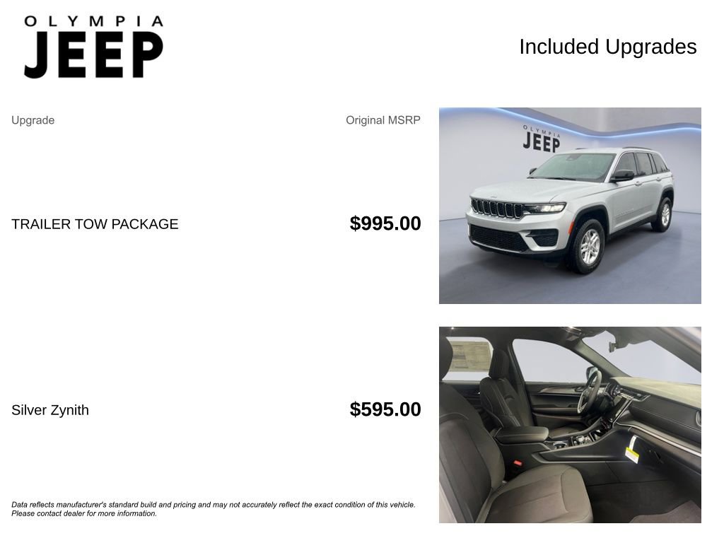 New 2025 Jeep Grand Cherokee Laredo w/ Trailer Tow Package image 4