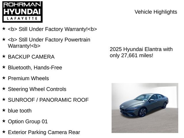 Certified 2025 Hyundai Elantra SEL FWD image 7