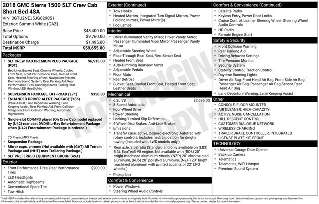 Used 2018 GMC Sierra 1500 SLT image 37