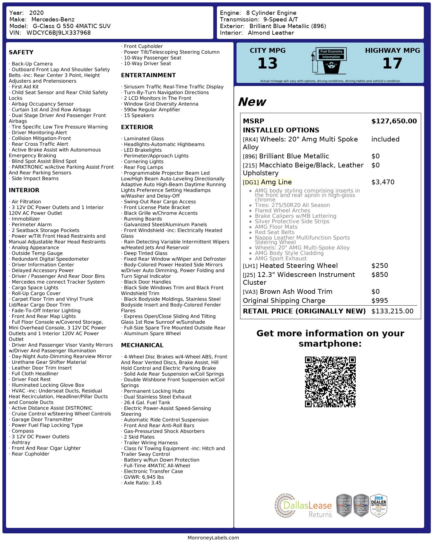 Used 2020 Mercedes-Benz G 550 image 3