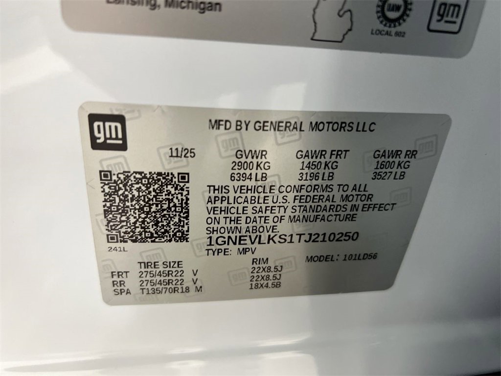 New 2026 Chevrolet Traverse RS w/ LPO, Floor Liner Package image 29