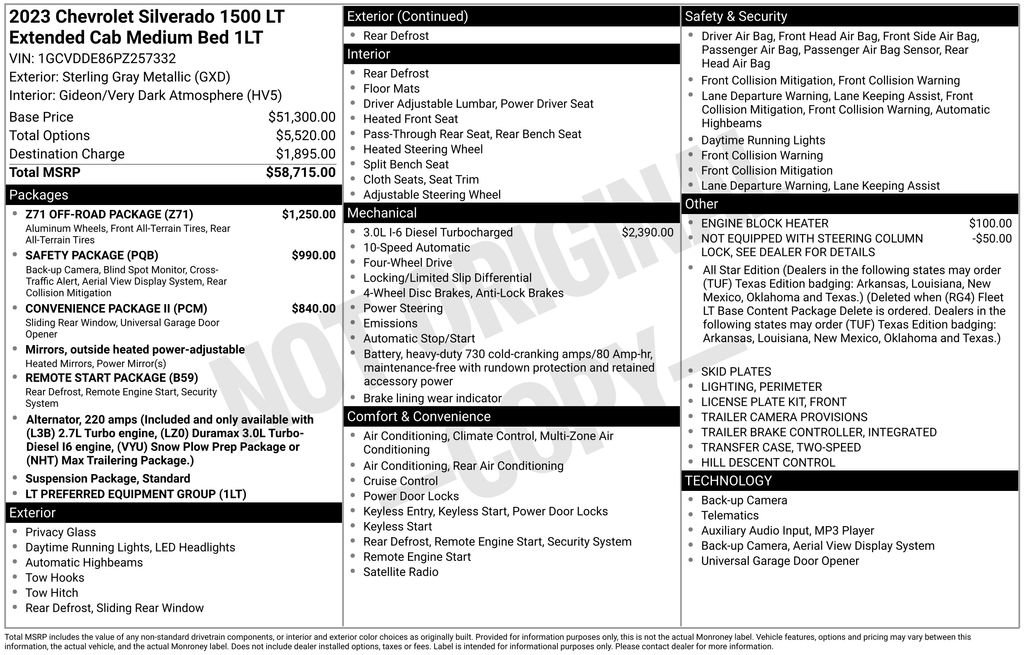 Certified 2023 Chevrolet Silverado 1500 LT w/ Z71 Off-Road Package image 5