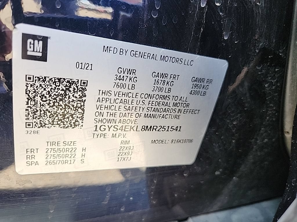 Certified 2021 Cadillac Escalade Sport w/ LPO, ONYX Package AWD/4WD image 66