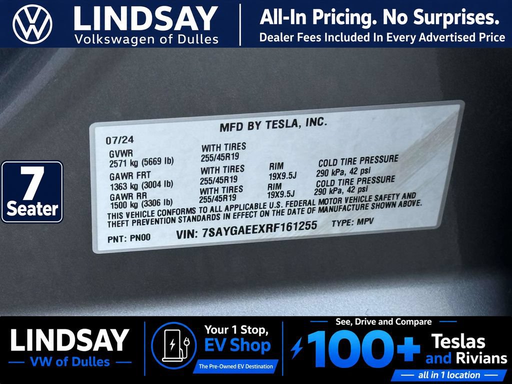 Used 2024 Tesla Model Y Long Range AWD/4WD image 30
