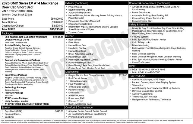 New 2026 GMC Sierra EV AT4 image 27