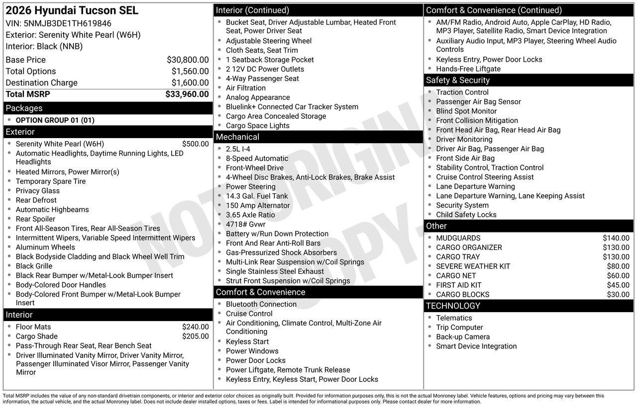 New 2026 Hyundai Tucson SEL image 7