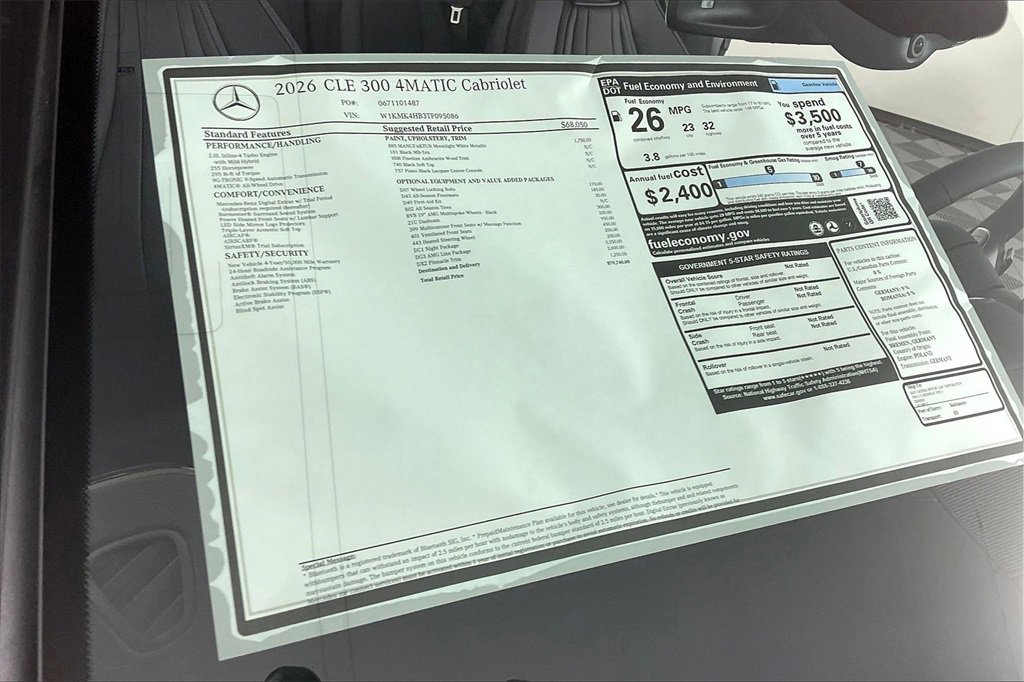New 2026 Mercedes-Benz CLE 300 4MATIC Cabriolet image 13