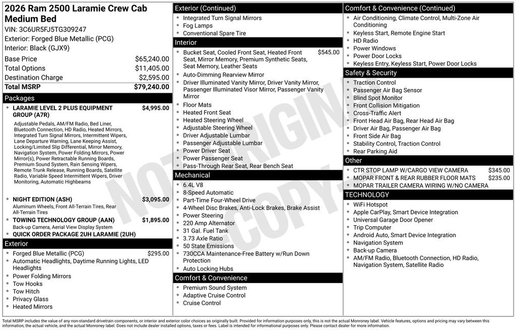New 2026 RAM 2500 Laramie AWD/4WD image 6