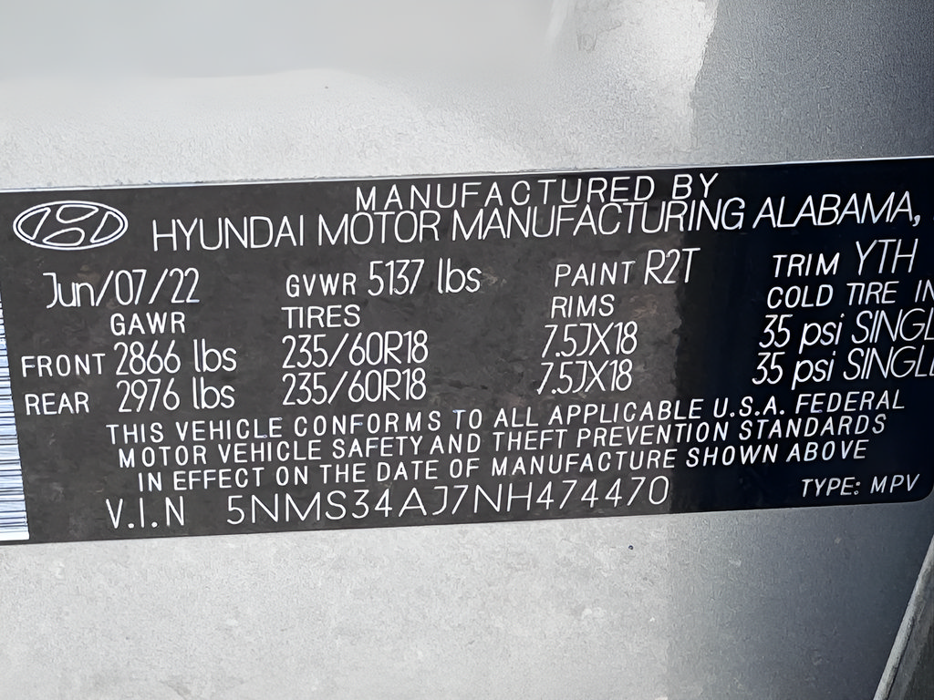 Used 2022 Hyundai Santa Fe SEL w/ Convenience + Premium Package FWD image 47